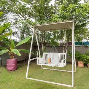  Villa Stayvista's The Barn House - Farm-view With With Bonfire, Indoor Pool & Bar India